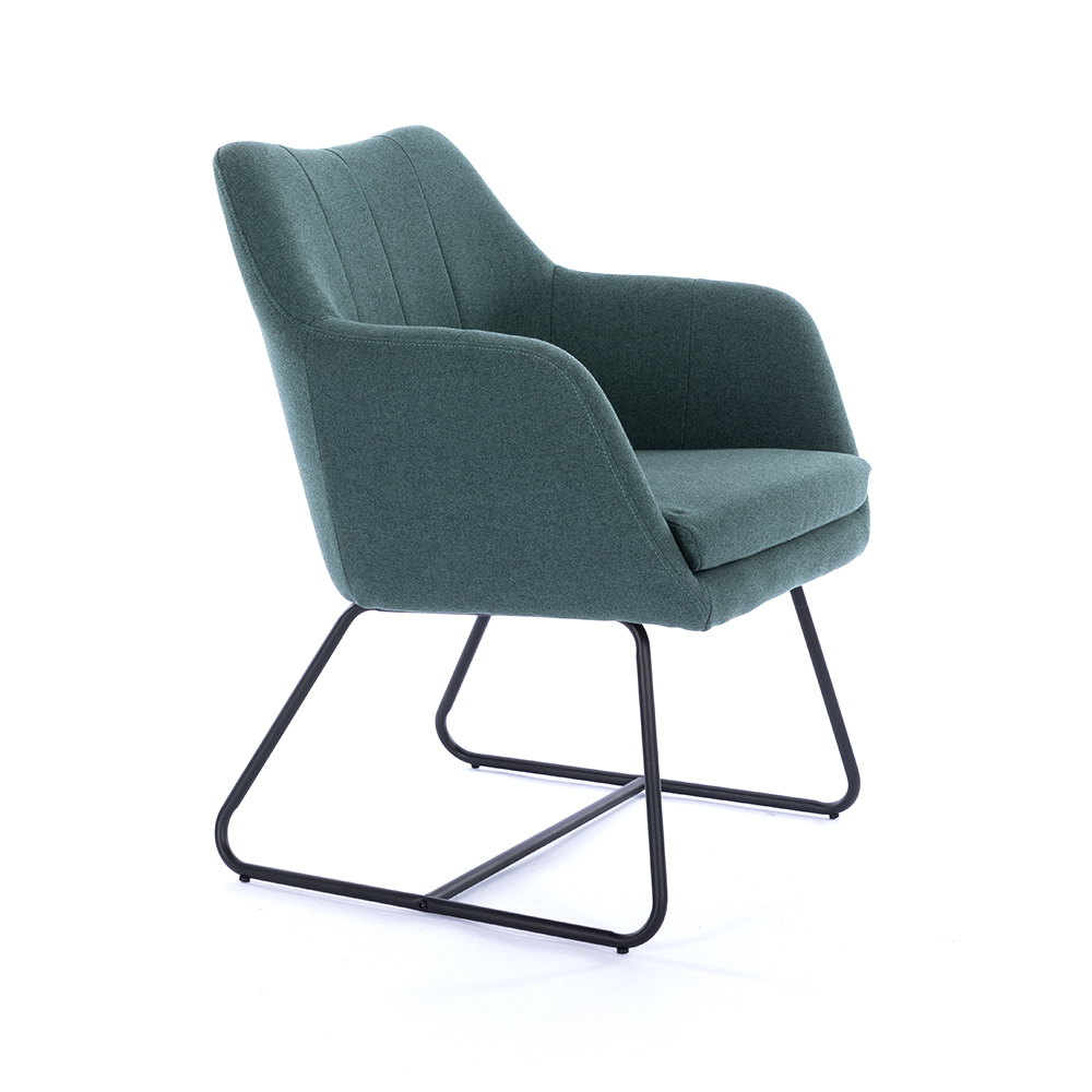 ZY-7129 Metal tube KD bracket legs dining chair